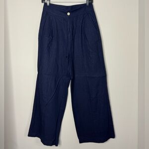 Christian Siriano Wide-Leg Pants | Size 4 | NWT | Linen Blend | High Waist